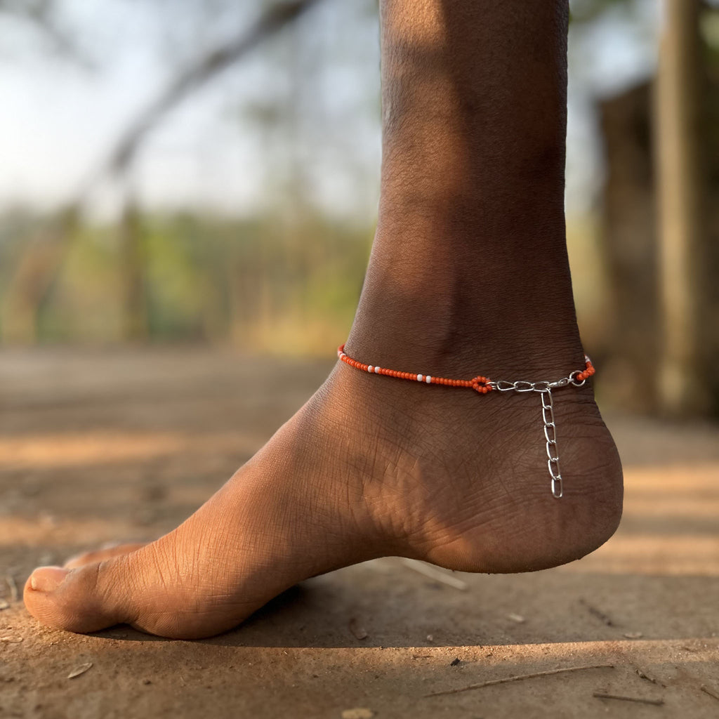 Tangerine Twist Anklet